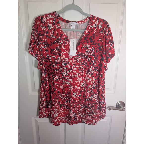 Liz Claibourne Floral Multicolored short sleeve - Picture 3 of 4